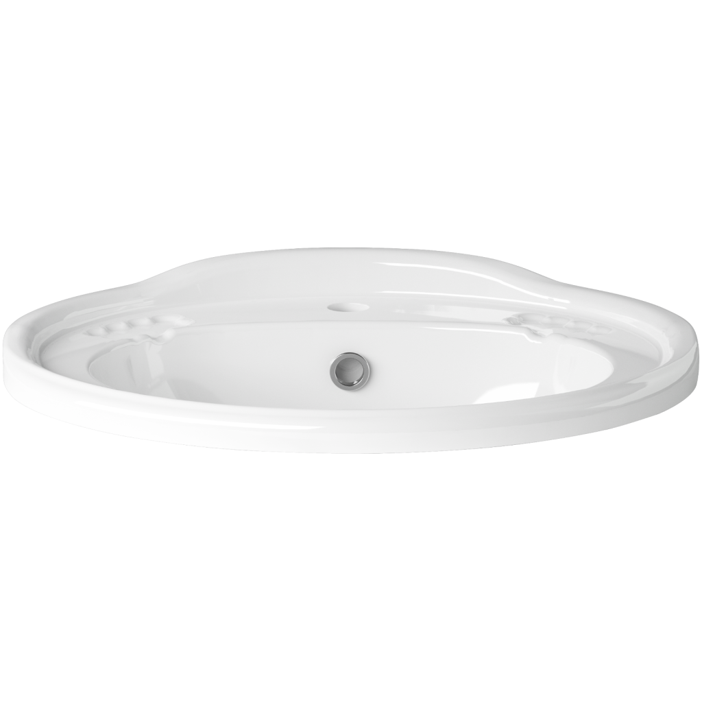 Quantum Square Standard Semirecessed Washbasin Utopia Bathrooms, At