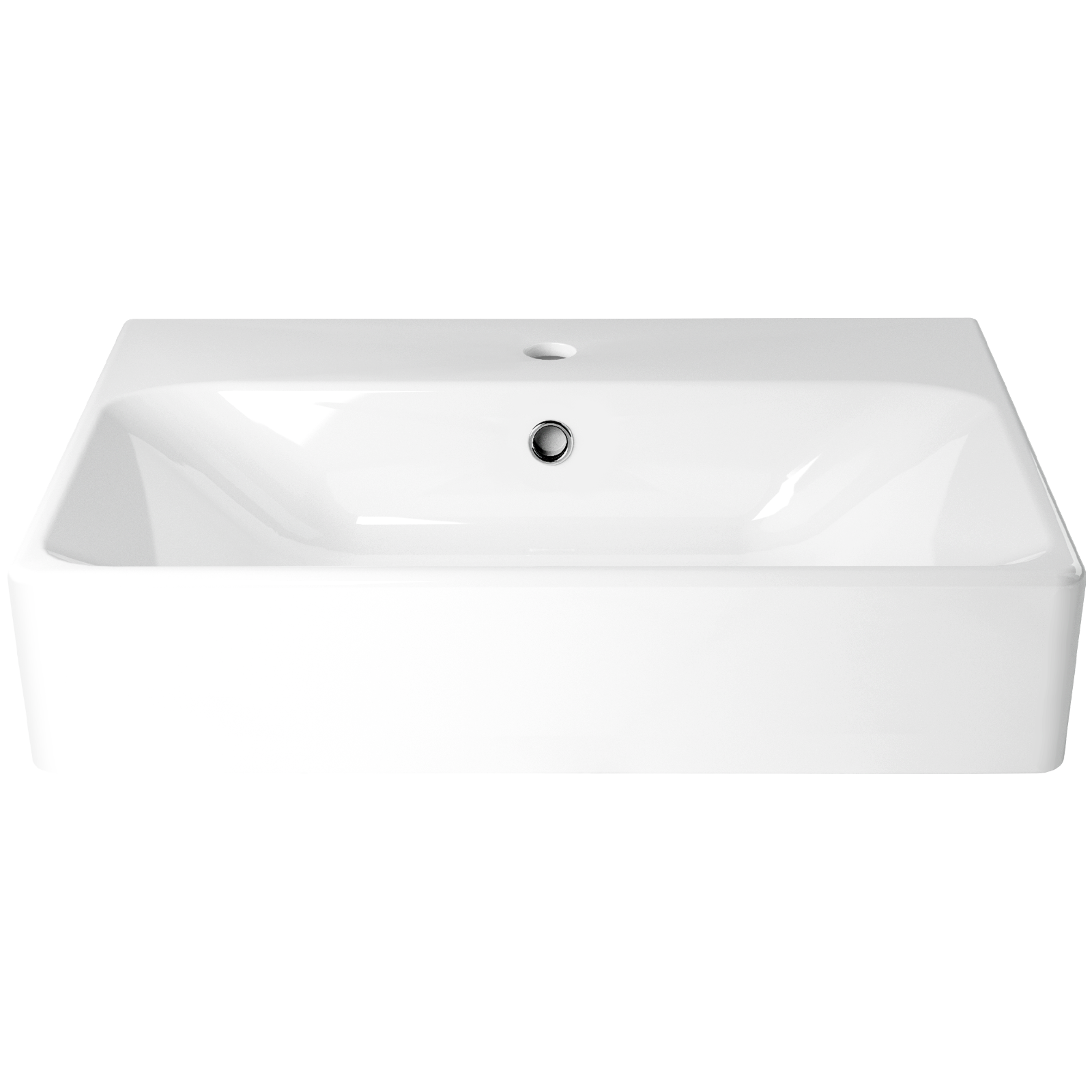 Quantum 500mm Square Slabtop Ceramic Siton Washbasin Utopia