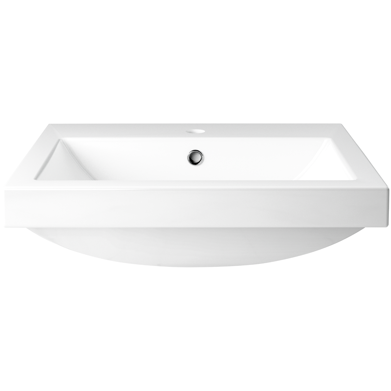 Quantum Square Standard Semirecessed Washbasin Utopia Bathrooms, At