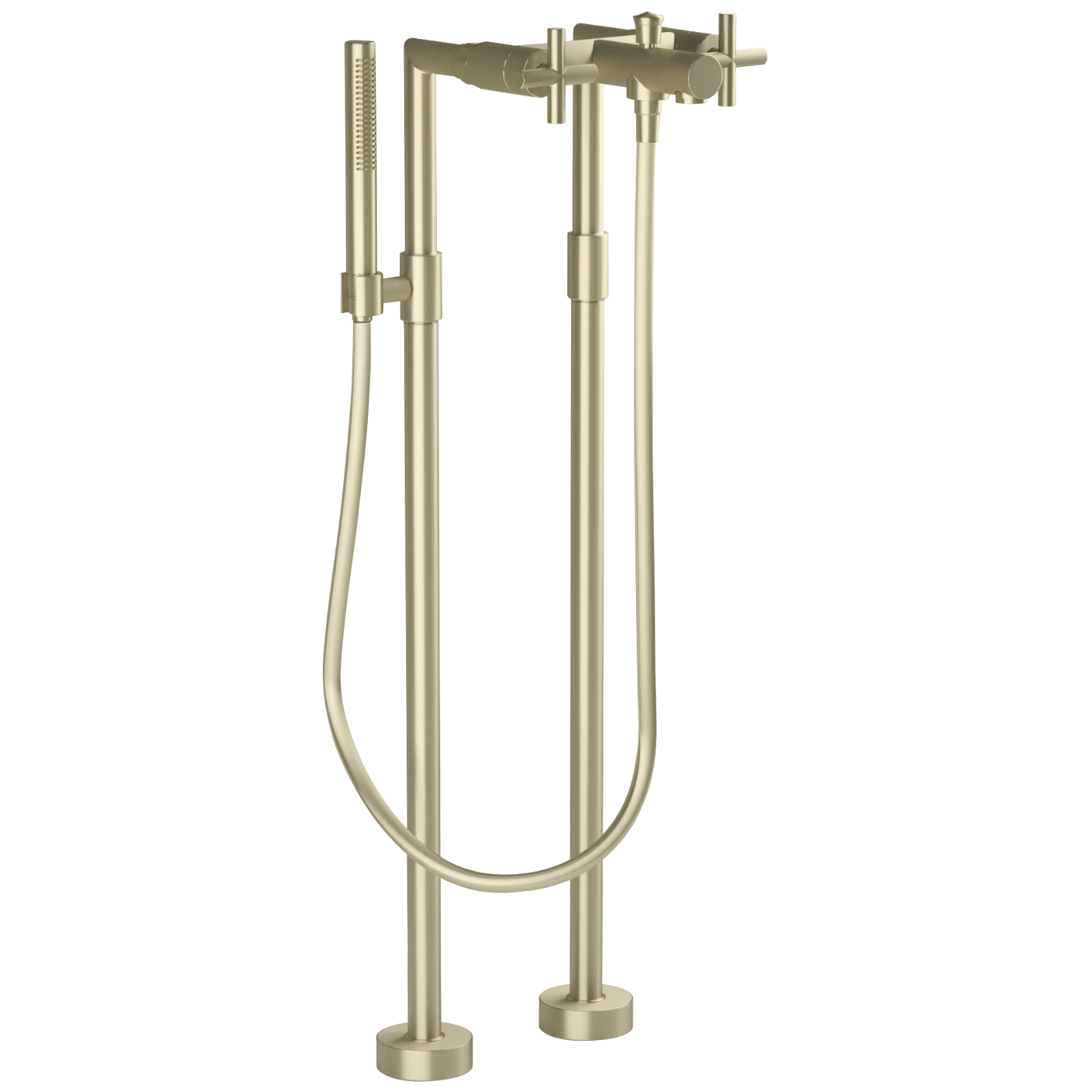 Stapleford Vintage Brass Floor Standing Bath Shower Mixer Utopia