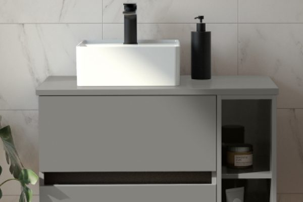 Qube Square Sit-on Basin