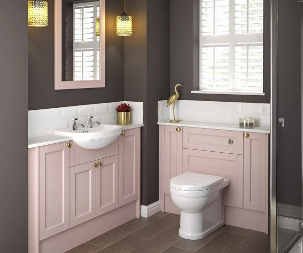 Roseberry fitted furniture in new Rose Quartz from Utopia